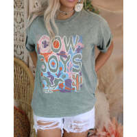Letter Printed Round Neck Short Sleeve Casual T-Shirt 39