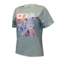 Letter Printed Round Neck Short Sleeve Casual T-Shirt 39