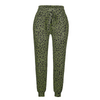 Loose printed casual pants 18