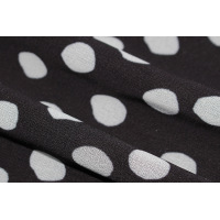 Polka dot ruffled long sleeves casual dress 2