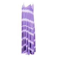 Printed striped oversized long loose dress 12
