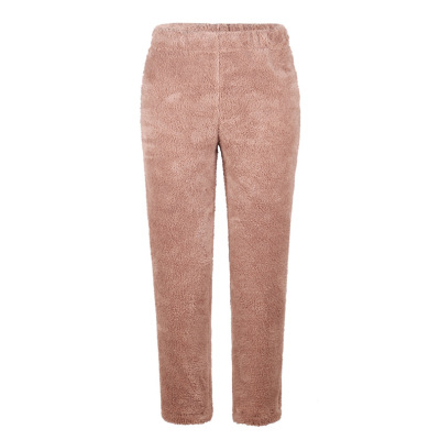 Solid color loose plush women's pants 25
