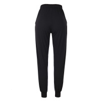 Solid color stitching elastic cuff casual pants 22