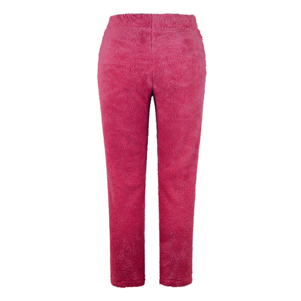 Women's solid color loose plush women's pants 27